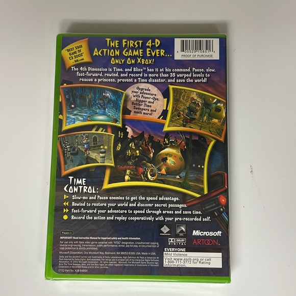 X-Box games - Sealed in original plastic.
Blinx & Project Gotham Racing 2 - Picture 3 of 8